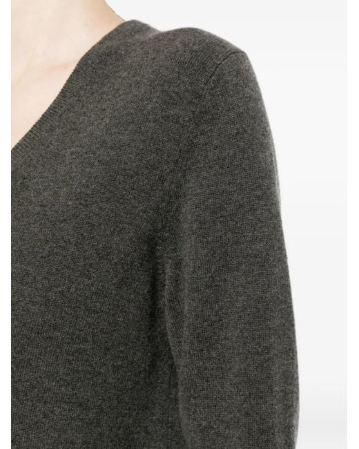 N.Peal Cashmere Gray Phoebe V-Neck Top