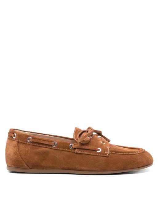 Stuart Weitzman Tinsley Loafers in het Brown