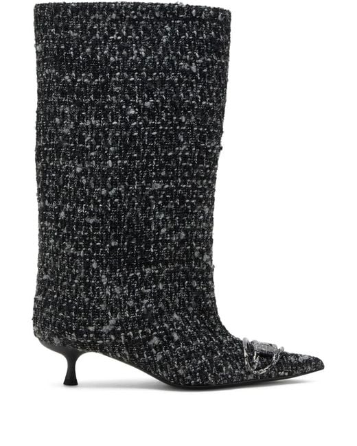 DIESEL Black D-Venus 40 Kb Tube Boots