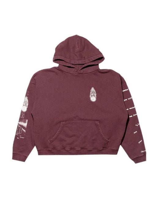 Enfants Riches Deprimes Purple Graphic-Print Hoodie for men