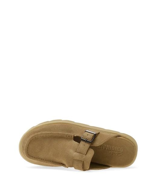 Clarks Brown Meare Mocc Mules for men
