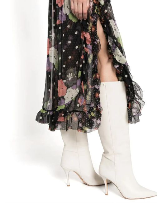 Falda Midi Con Estampado Floral Etro de color Black