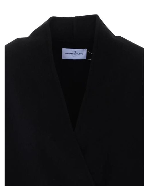 The Dynamis Studio Black Fringed V-Neck Jacket