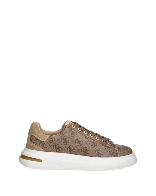 Guess Brown Erkek 4G-Pattern Sneakers for men