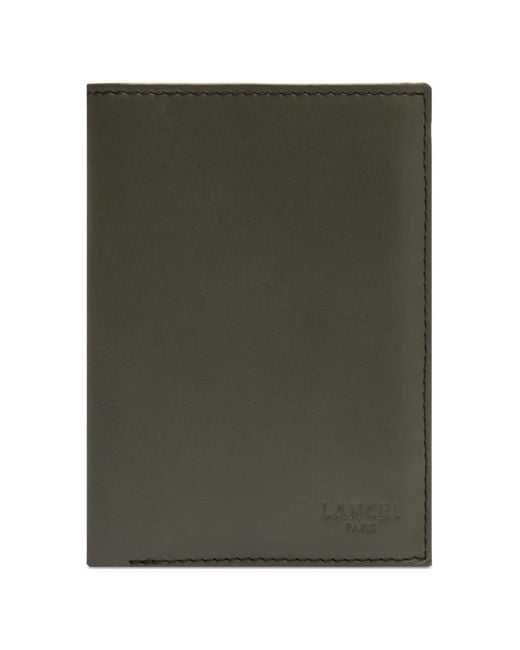 Lancel Green Leon Leather Wallet for men