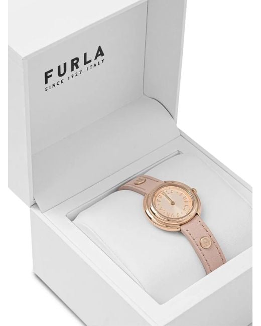 Reloj de 30 mm en acero inoxidable Furla de color White