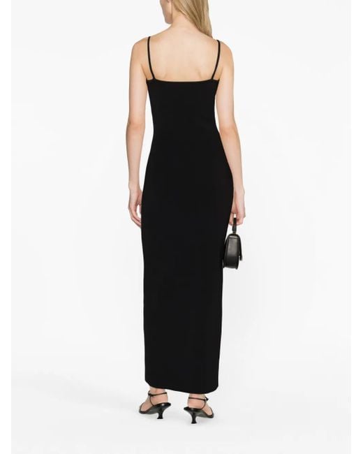 Christopher Esber Black Salacia Plunge Maxi Dress