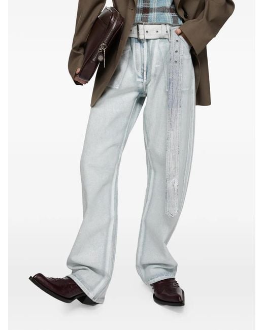 Acne Blue Belted Jeans