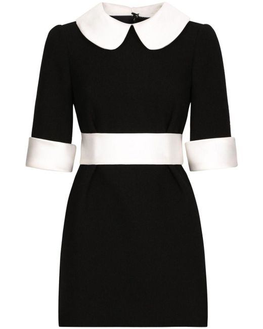 Dolce & Gabbana Wollen Mini-jurk in het Black