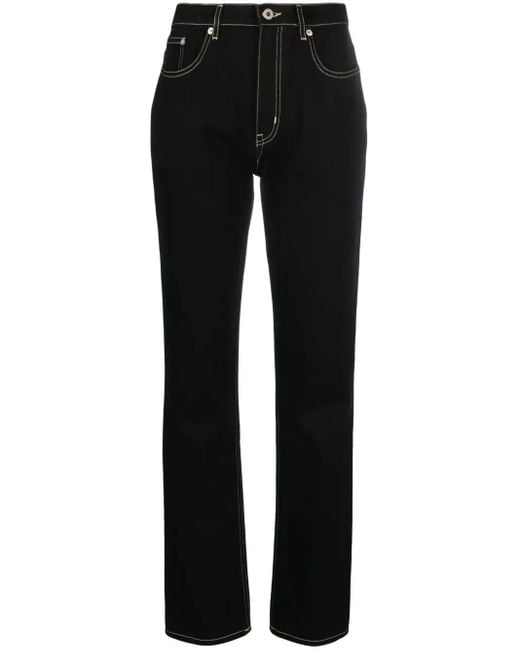 Jean Droit À Patch Logo KENZO en coloris Black