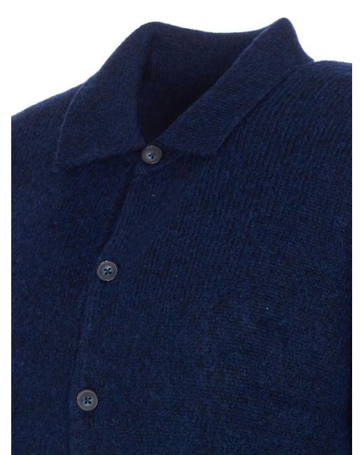 NN07 Geknöpfter Lee Cardigan in Blue für Herren