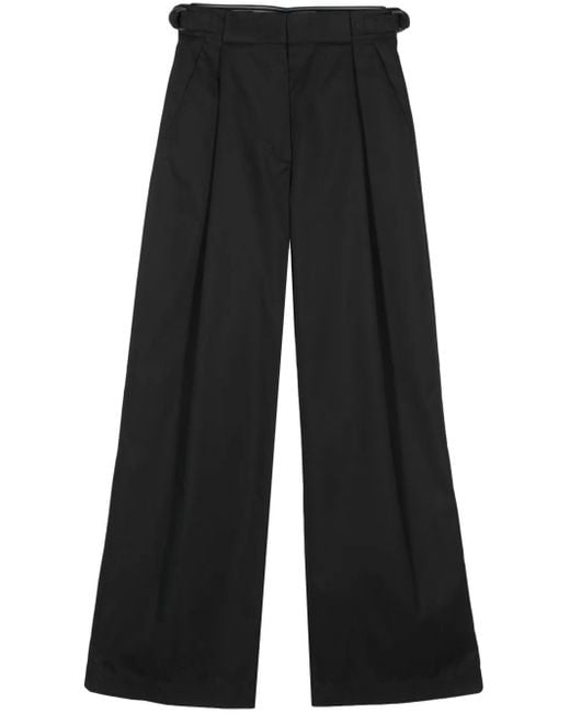 Emporio Armani Black High-Waist Palazzo Pants