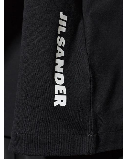 Jil Sander Blue T-Shirt À Logo Imprimé for men