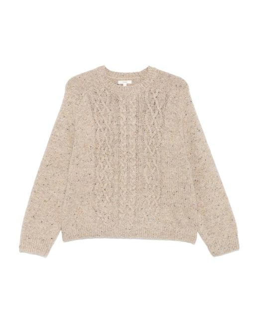 Jersey de punto de ochos Yerse de color Natural