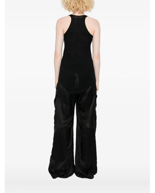 Rick Owens Black Tanktop mit Racerback