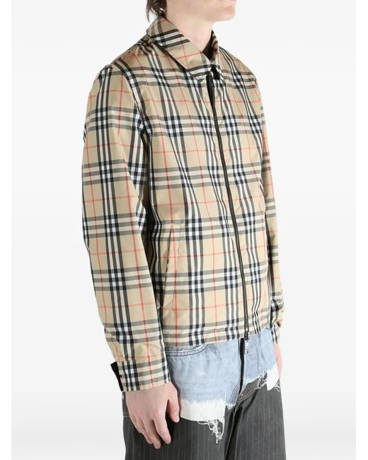 Burberry Black Zip Collar Jacket for men