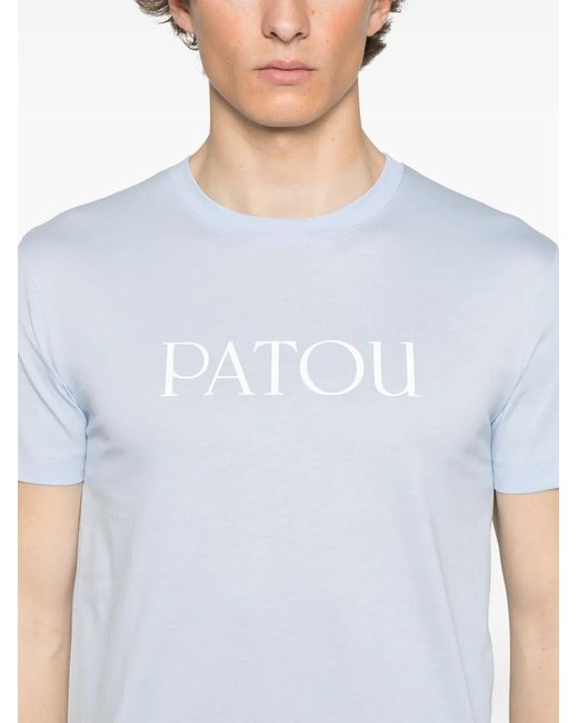 Patou White T-Shirt With Logo Print
