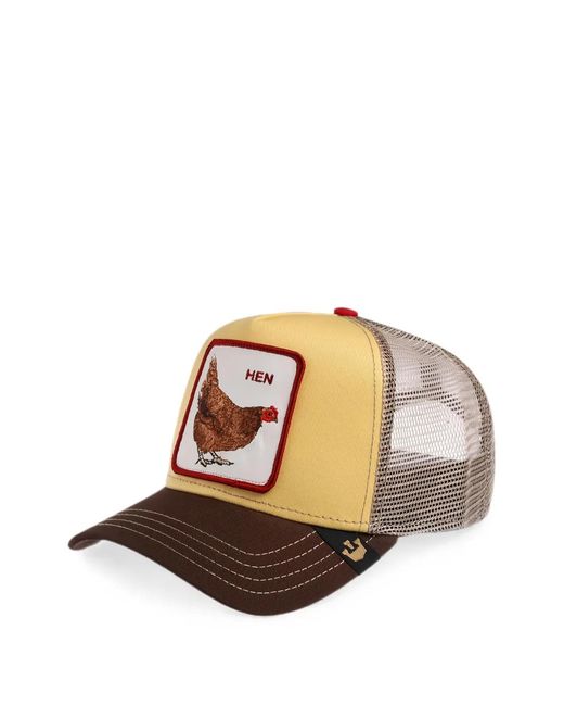 Goorin Bros Yellow Mesh-Panelled Patch Cap for men