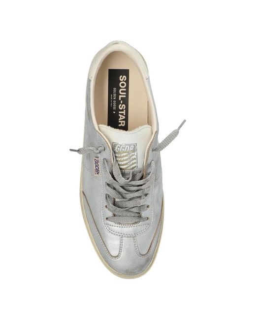 Golden Goose Deluxe Brand White Soul-Star Laminated Upper Toe And Tongue Leather Heel for men