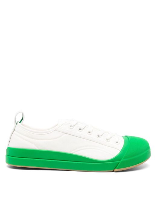 Bottega Veneta Vulcan Sneakers aus Canvas in Green für Herren