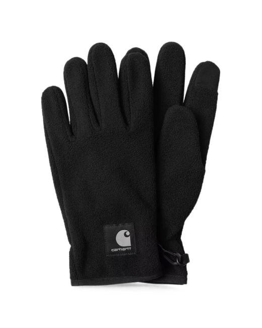 Carhartt Black Blevin Fleece-Texture Gloves
