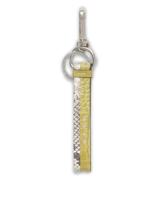 Marni Metallic Schlüsselanhänger mit Kroko-Effekt