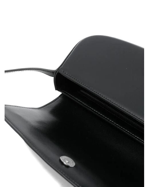 ELEH Black Logo-Detail Shoulder Bag