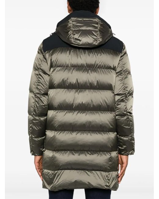 Paul & Shark Black Hooded Padded Parka for men