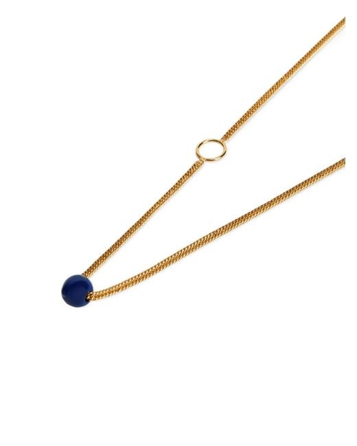 Jil Sander White Sphere Necklace