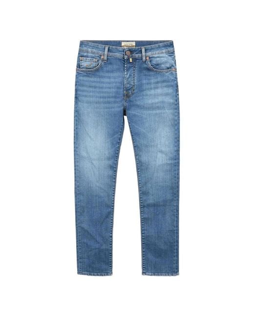 Jacob Cohen Blue Patch-Pocket Jeans for men