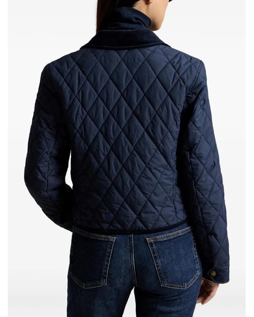 Polo Ralph Lauren Blue Double-Breasted Quilted Jacket