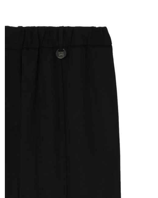 Burberry Black Wool Jogging Pants