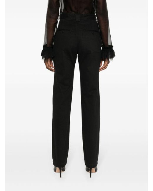 Pantalon Linali à coupe droite Isabel Marant en coloris Black