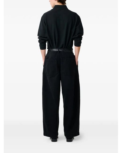 Studio Nicholson Black Ozero Polo Shirt for men