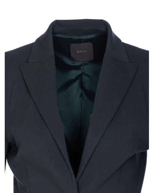 Giacca Con Scollo A V di Pinko in Blue