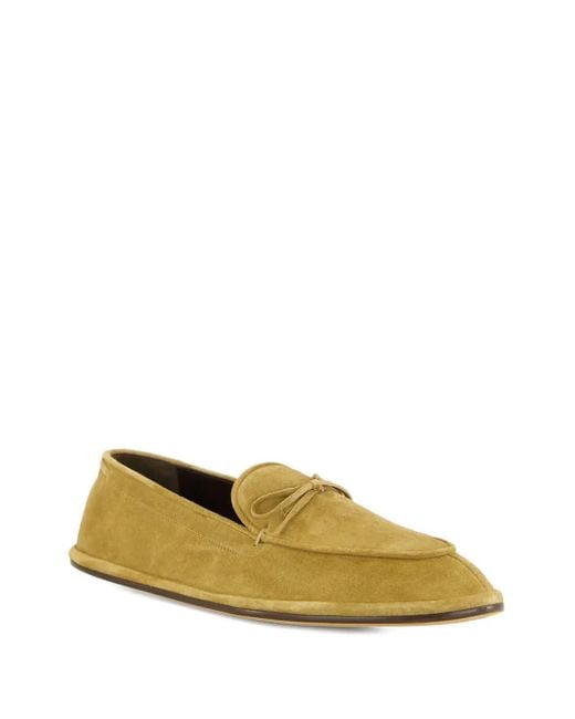 Emme Parsons Green Suede Bow Ballet Flats