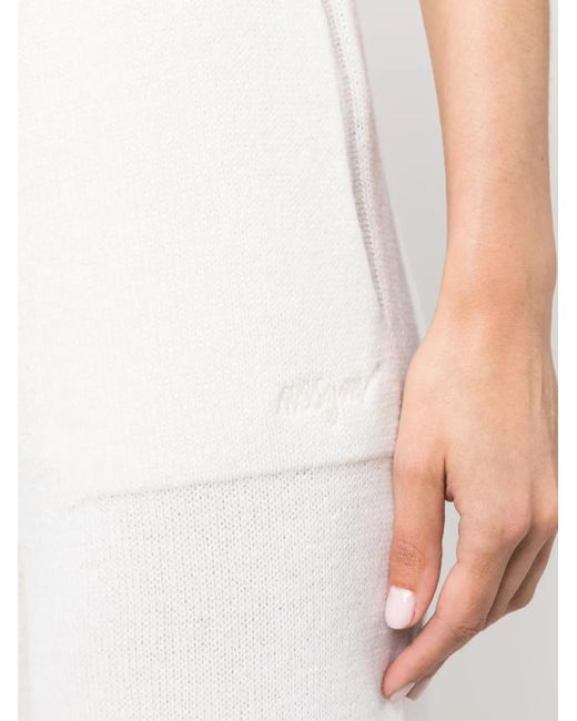 MSGM Broek Met Wijde Pijpen in het White