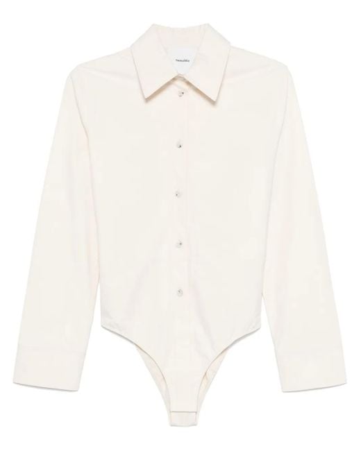 Nanushka White Aliska Bodysuit