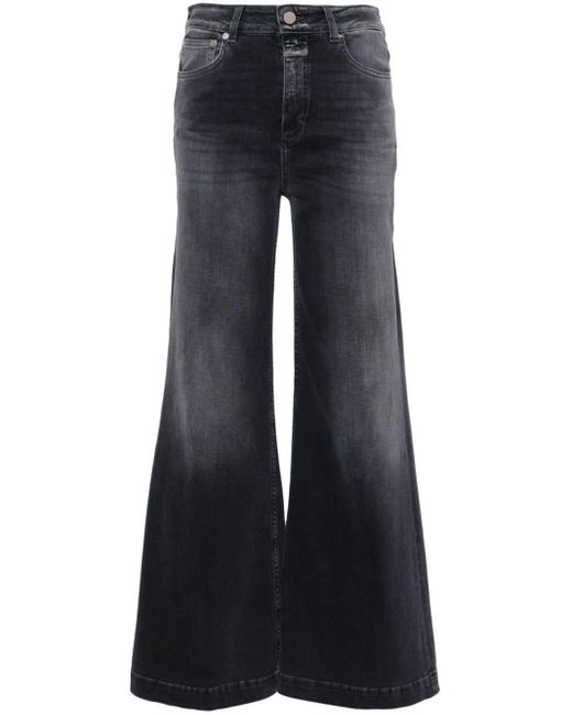 Closed Blue Weite High-Rise-Jeans