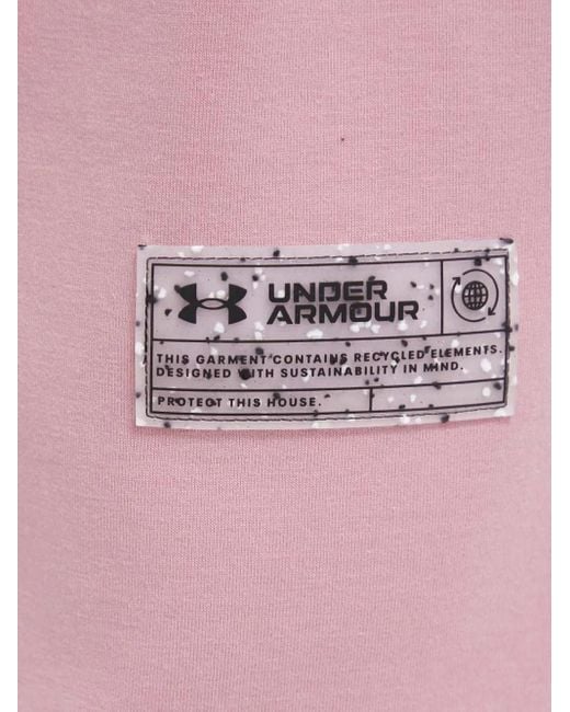 Under Armour Pink Drawstring Logo Track Pants