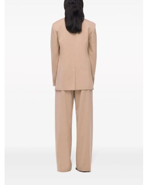 Another Tomorrow Natural Single-Breasted Blazer