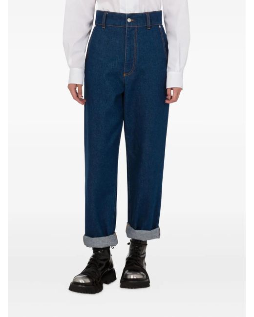 Moschino Blue Cuffed Jeans