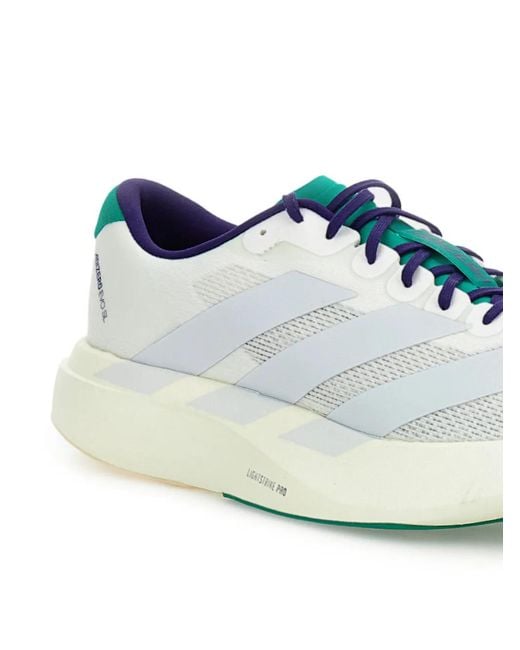 Adidas White Adizero Evo Sl Sneakers for men
