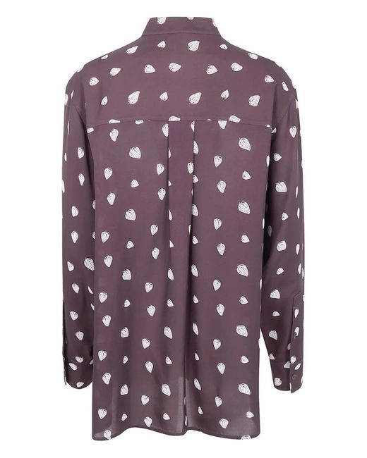Paul Smith Purple Strawberry-print Tie Shirt