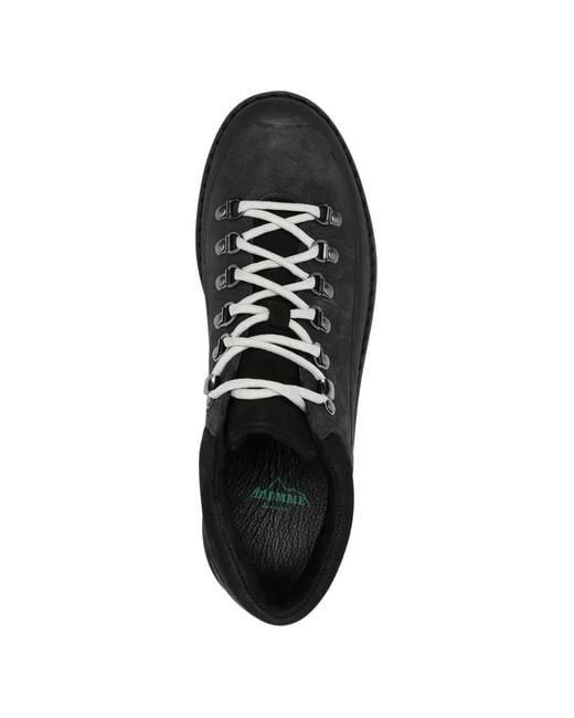 Diemme Black Cornaro Gomma Lace-Up Hiking Boots for men
