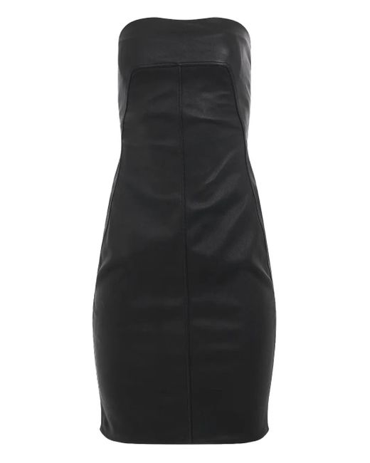Vestido corto palabra de honor Rick Owens de color Black