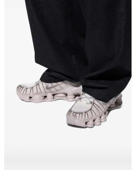 Nike Gray Shox Rubber Sneakers for men