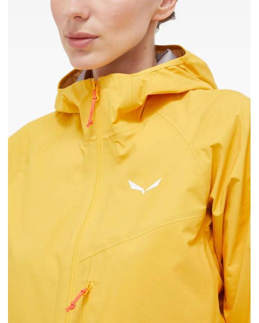 Salewa Yellow Agner 2 Hooded Jacket