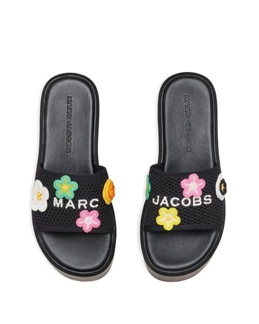 Sandali Slides The Daisy di Marc Jacobs in Black