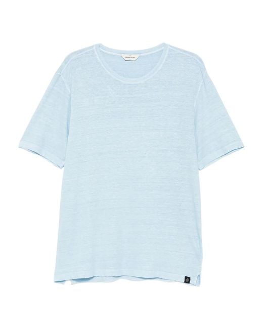 Gran Sasso Blue Mélange-Effect T-Shirt for men